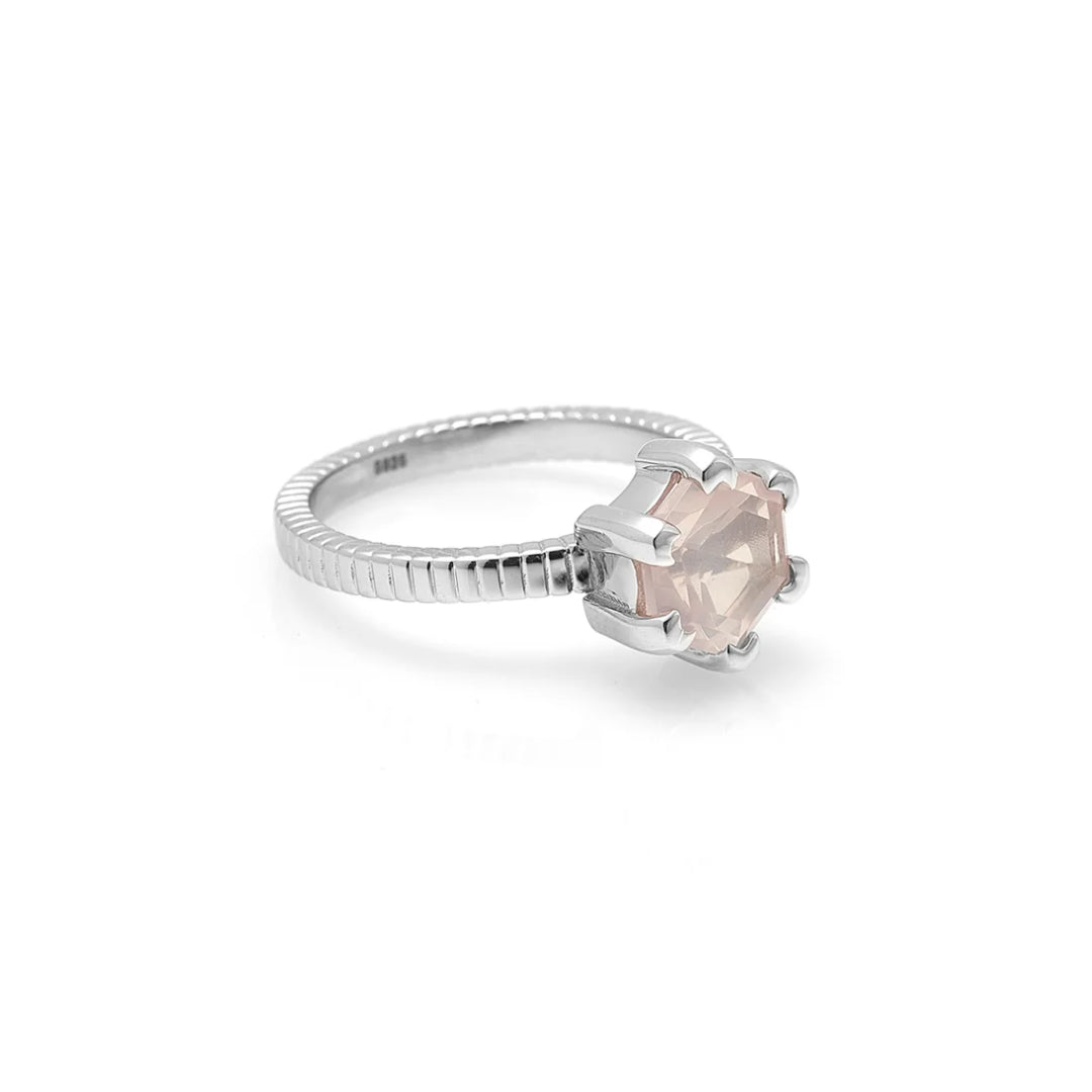 Silk & Steel | Harmony Rose Quartz | Ring | Stg
