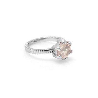 Silk & Steel | Harmony Rose Quartz | Ring | Stg