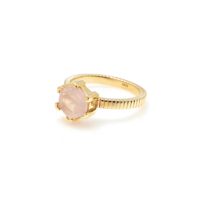 Silk & Steel | Harmony Rose Quartz | Ring | YGP