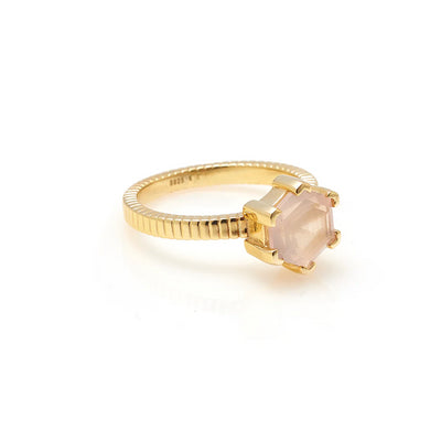 Silk & Steel | Harmony Rose Quartz | Ring | YGP