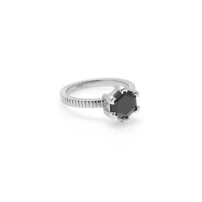 Silk & Steel | Harmony Black Spinel | Ring | Stg