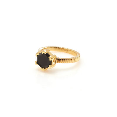 Silk & Steel | Harmony Black Spinel | Ring | YGP