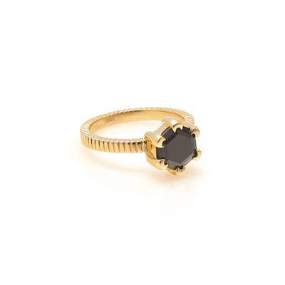 Silk & Steel | Harmony Black Spinel | Ring | YGP