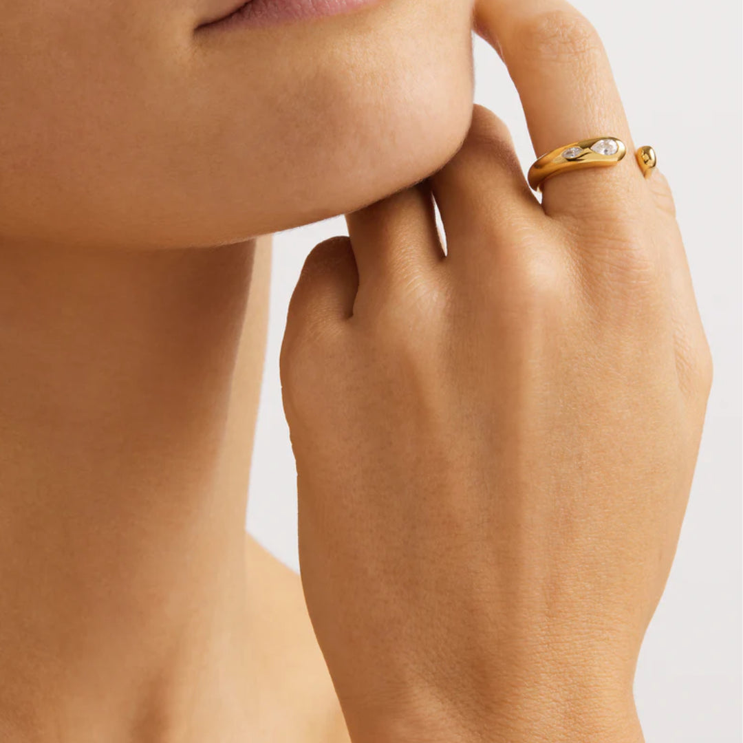 By Charlotte Dewdrop Ring | 18k Gold Vermeil