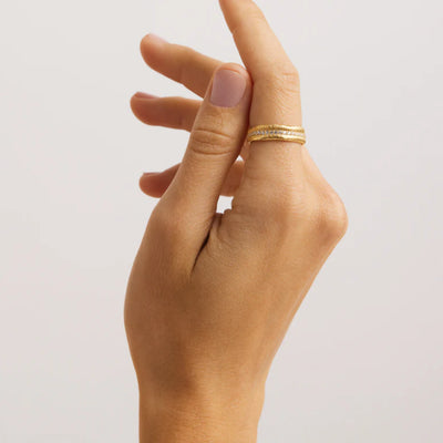 By Charlotte Begin Again Band Ring | 18k Gold Vermeil