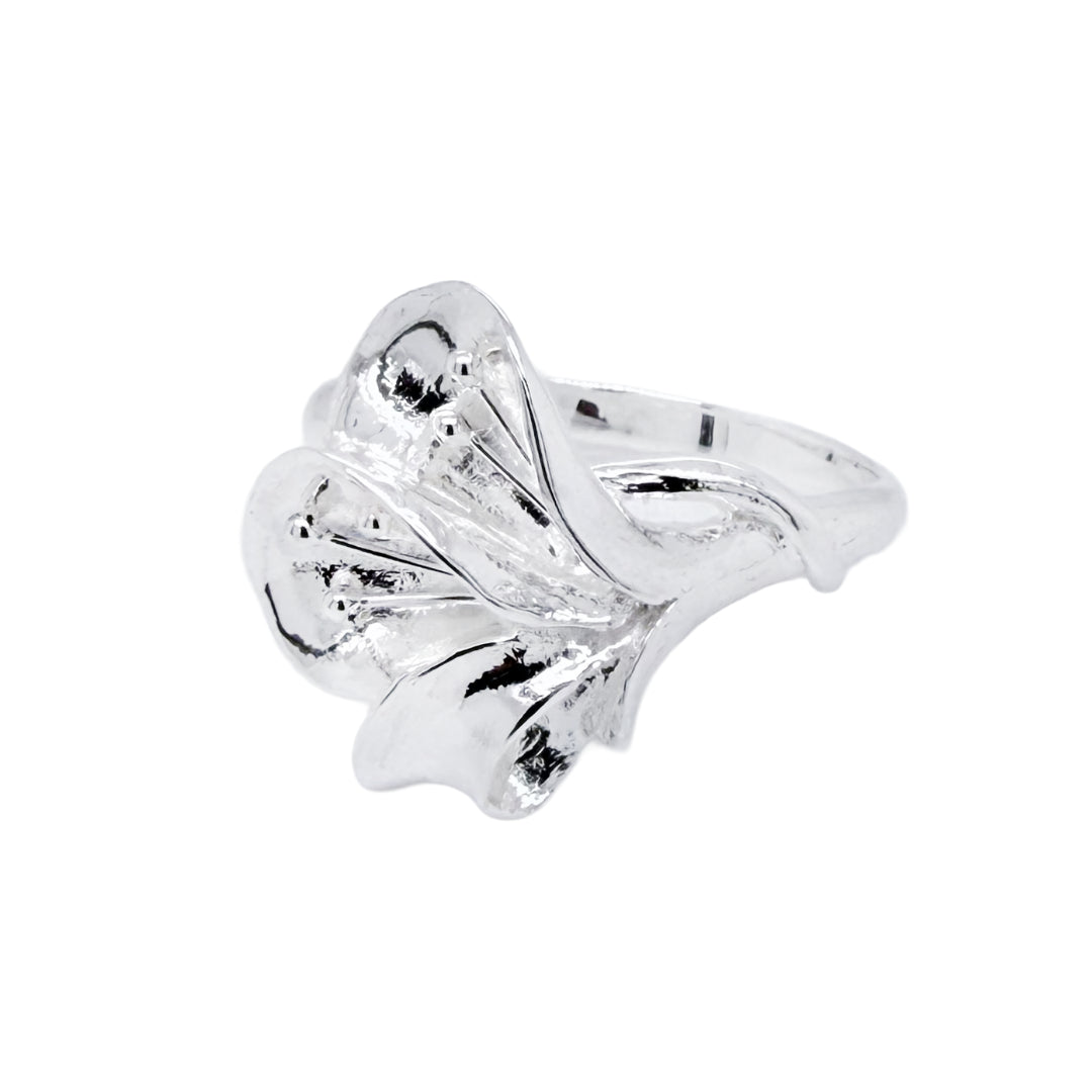 "Bloom" Silver Flower Ring | Size P