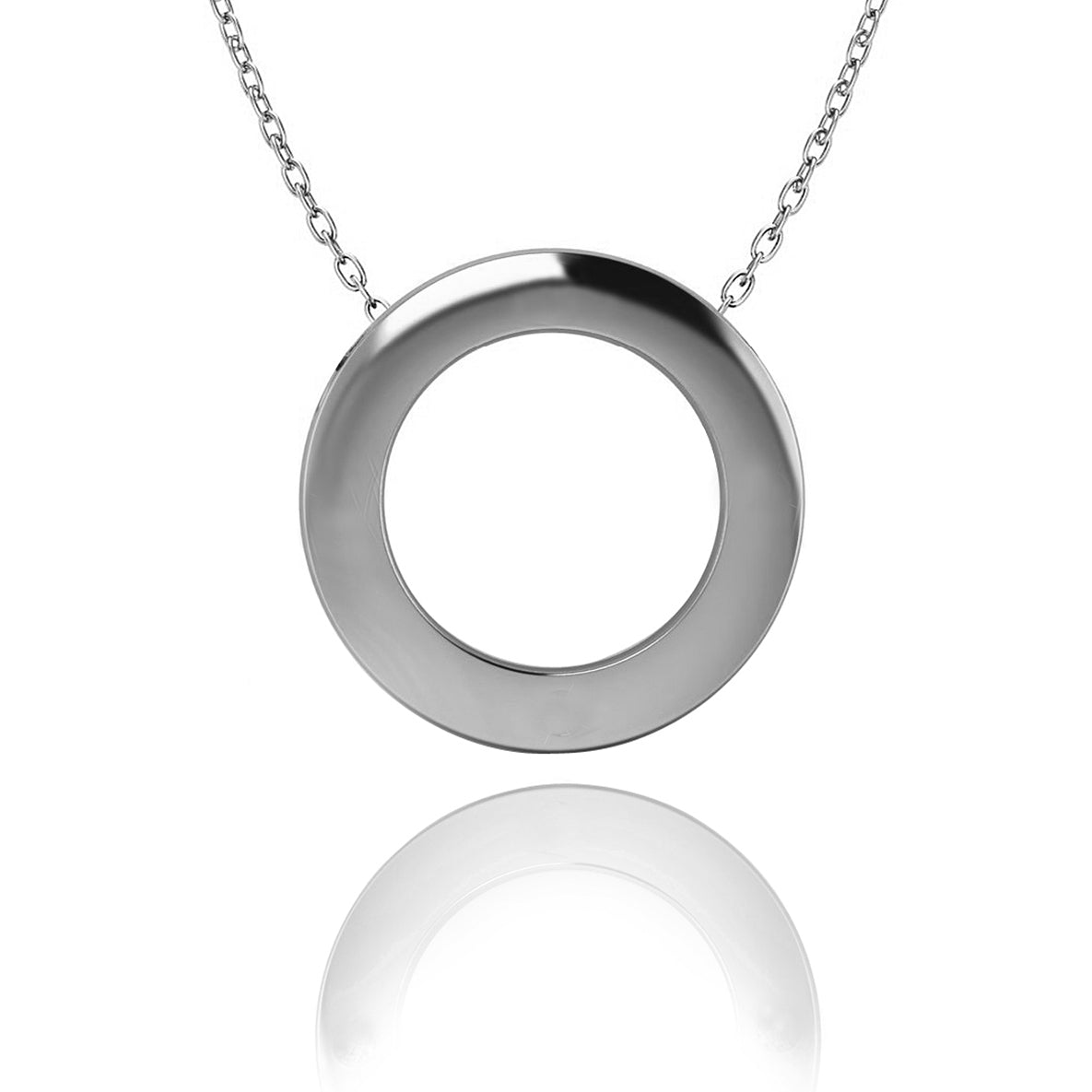 Love Sterling Circle of Love Plain Pend 45cm