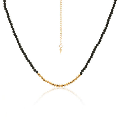 Silk & Steel Party at the Front Necklace | Gold