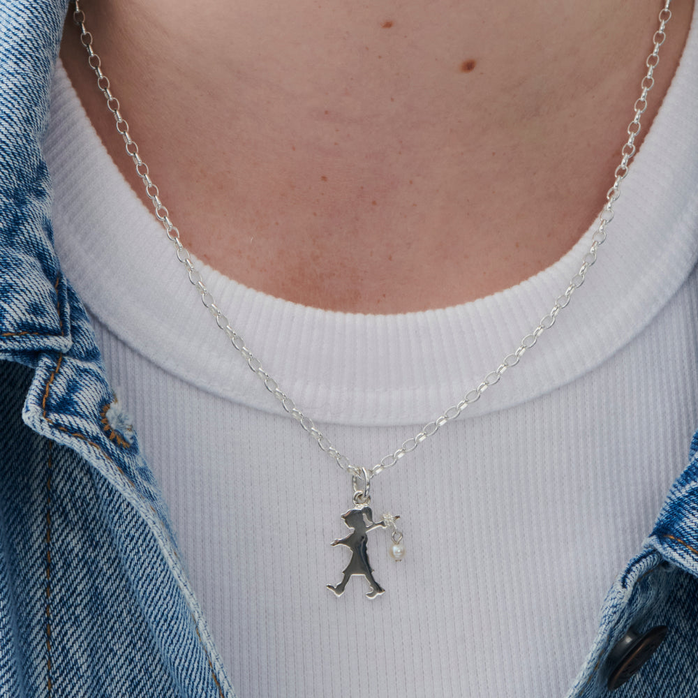 Karen Walker Girl with a Pearl Necklace | 45cm | Sterling Silver