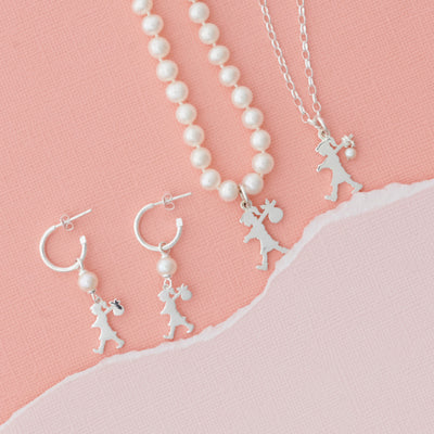 Karen Walker Girl with a Pearl Necklace | 45cm | Sterling Silver