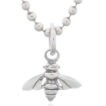 Celesti Silver 'Buzzing' Bee 45cm Necklace