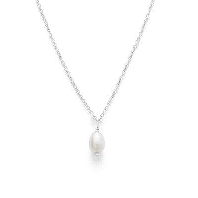 KA Classic Pearl Stg Silver Necklace