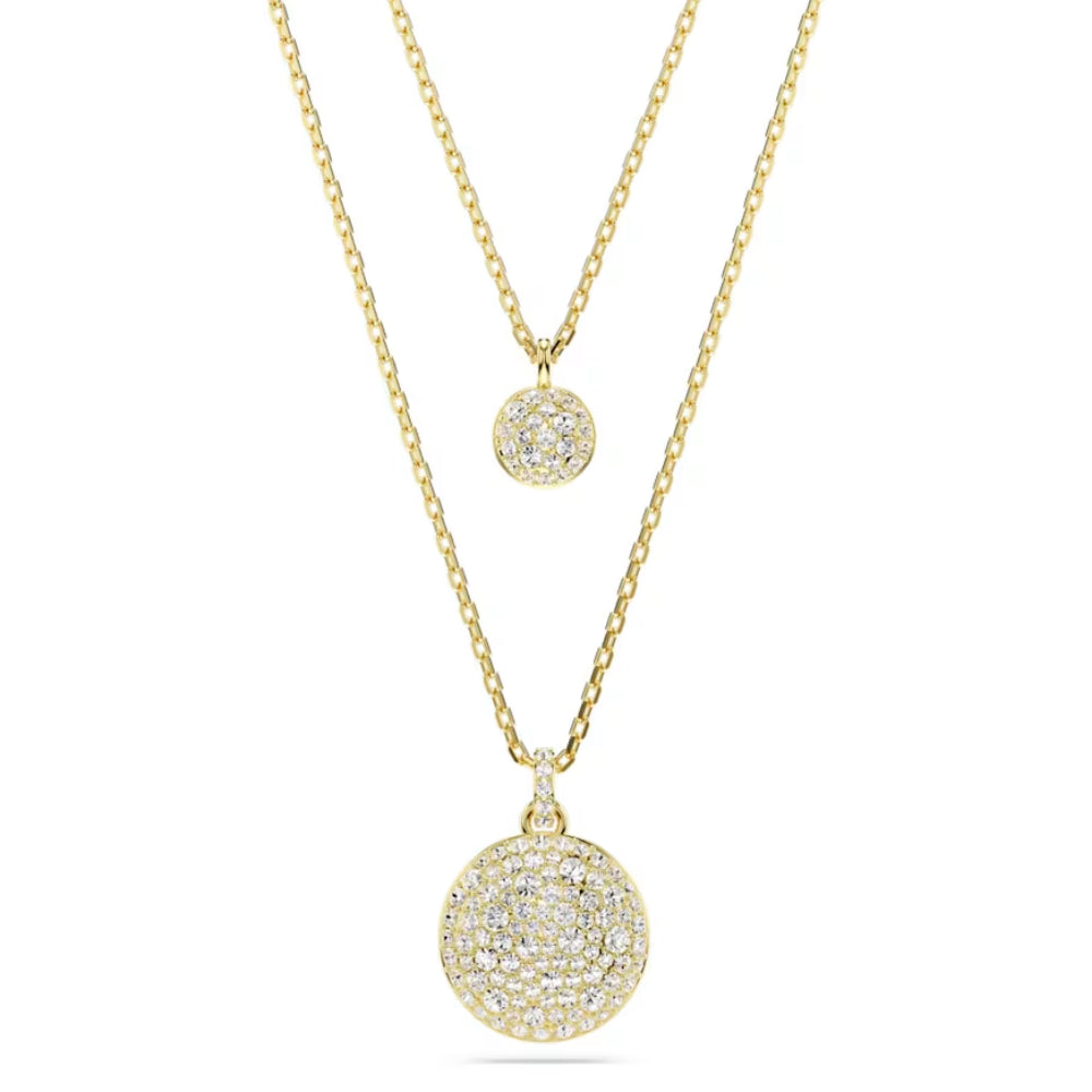 Swarovski Sublima Layered Pendant | Gold-Tone Plated