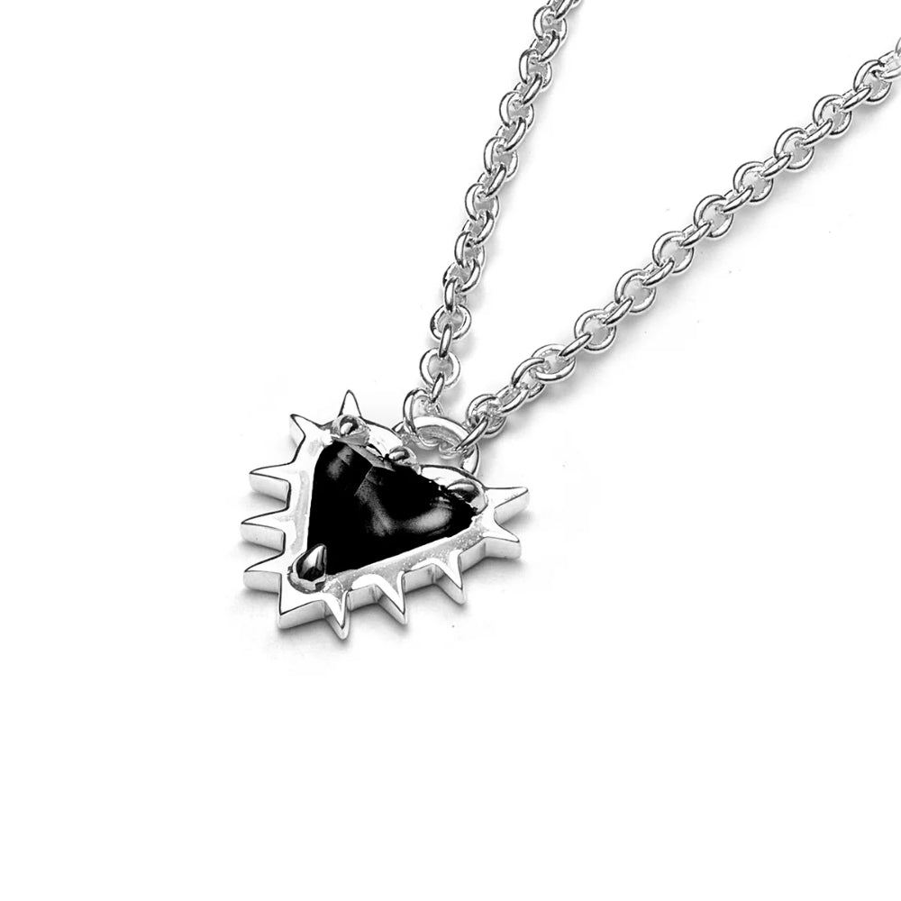 SGC Talon Heart Blk Onyx Necklace