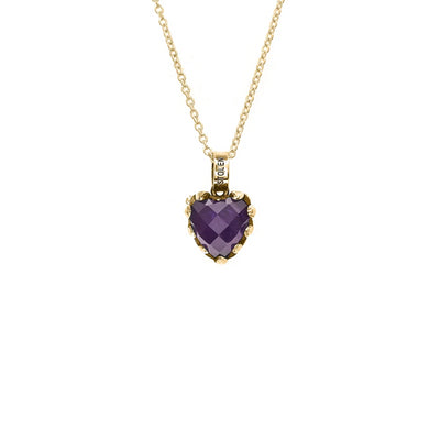 SGC Love Claw Dk Amethyst YG Plate Stg 42+2+2cm