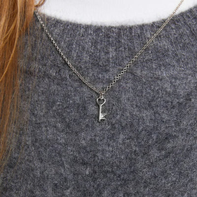 Karen Walker Monogram Key 45cm Necklace | Sterling Silver