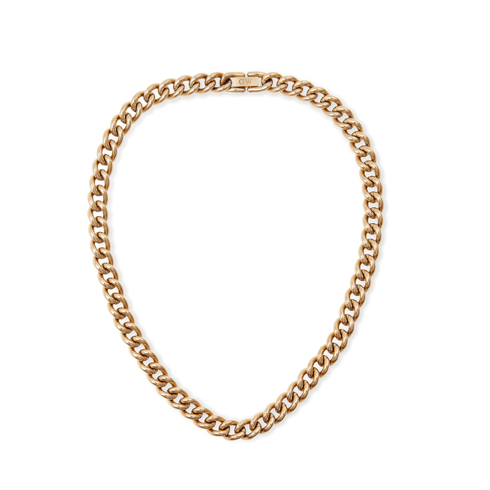 Daniel Wellington Chunky Chain Necklace | Steel RGP CZ | 41cm