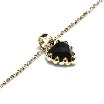 Stolen Girlfriend Club Mini Love Claw | Onyx | Yellow Gold | Necklace | 41cm + 4cm