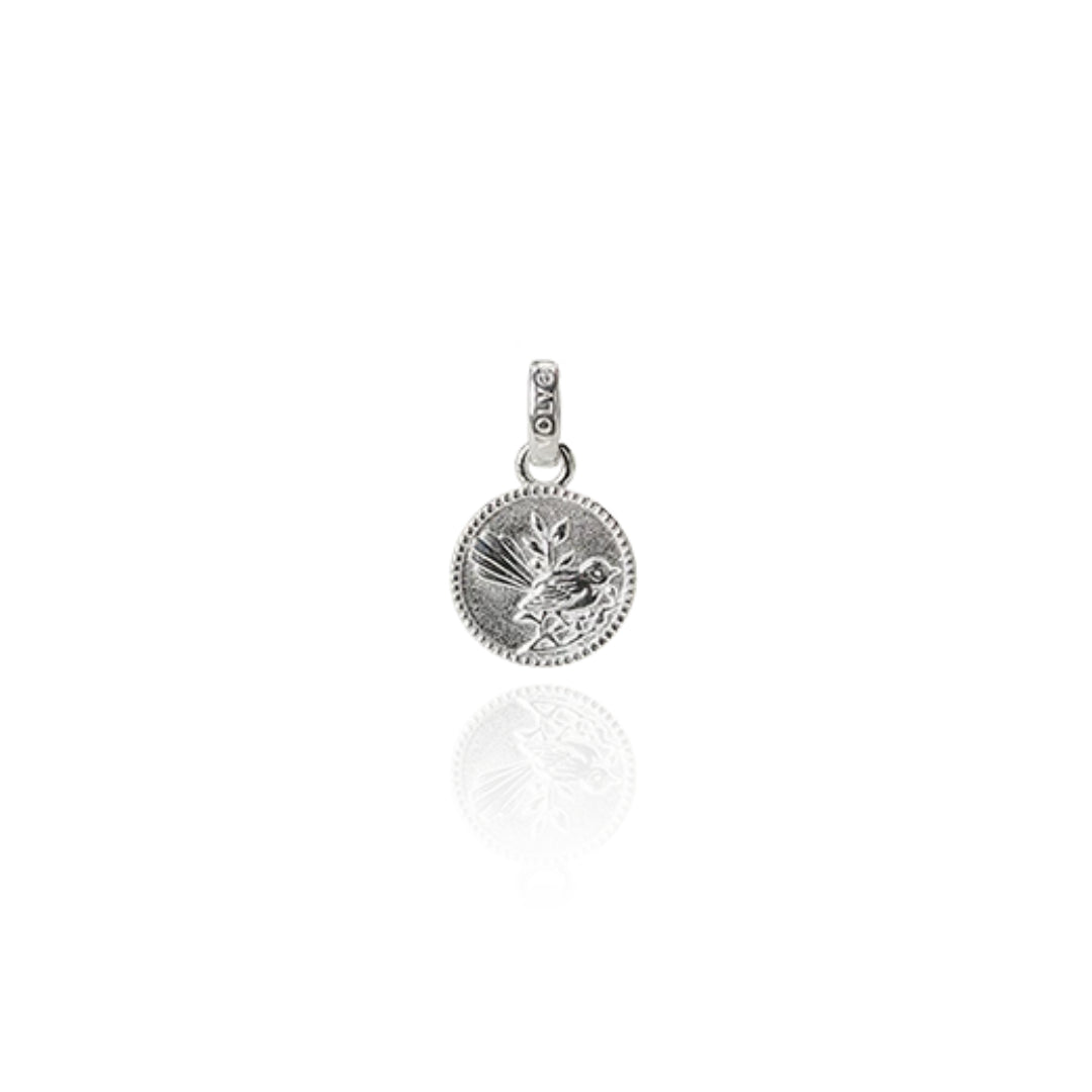 Evolve | Fantail Coin | Silver | Pendant Charm