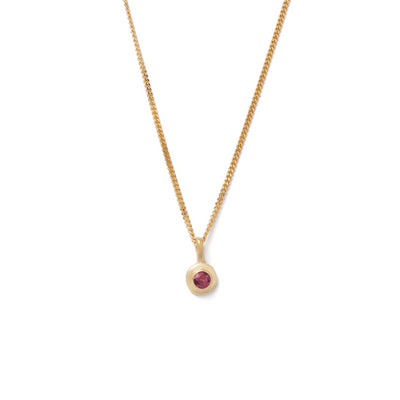 Kirstin Ash | Ruby | Birth Stone | July | Gold Plated | Necklace