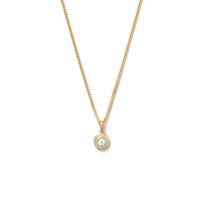 Kirstin Ash | Aquamarine | March | Birth Stone | Gold Plated | Necklace