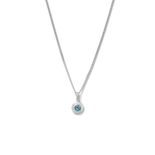 Kirstin Ash | London Blue Topaz | September | Birth Stone | Silver | Necklace