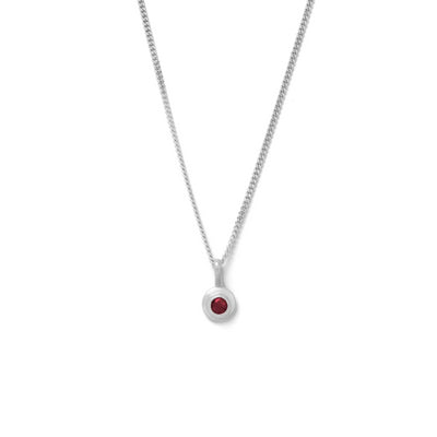 Kirstin Ash | Garnet | January | Birth Stone | Silver | Necklace