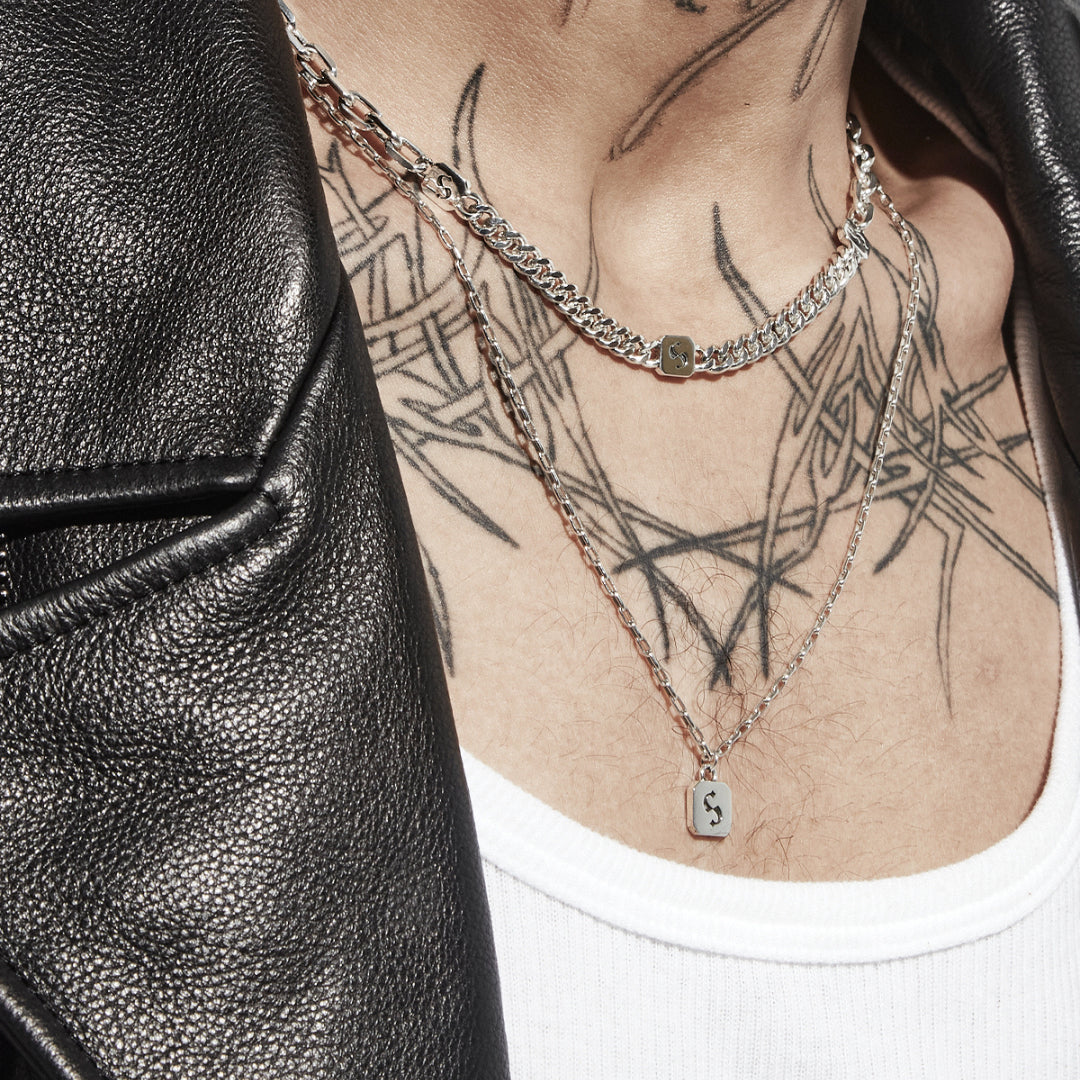 Stolen Girlfriend Club | Heavy Metal Heart | S-Logo Tag | Necklace | 56+4cm