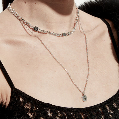 Stolen Girlfriend Club | Heavy Metal Heart | S-Logo Tag | Necklace | 56+4cm