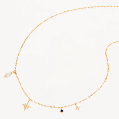 By Charlotte | Stardust | 18k Gold Vermeil | Sapphire | Chocker | 41cm