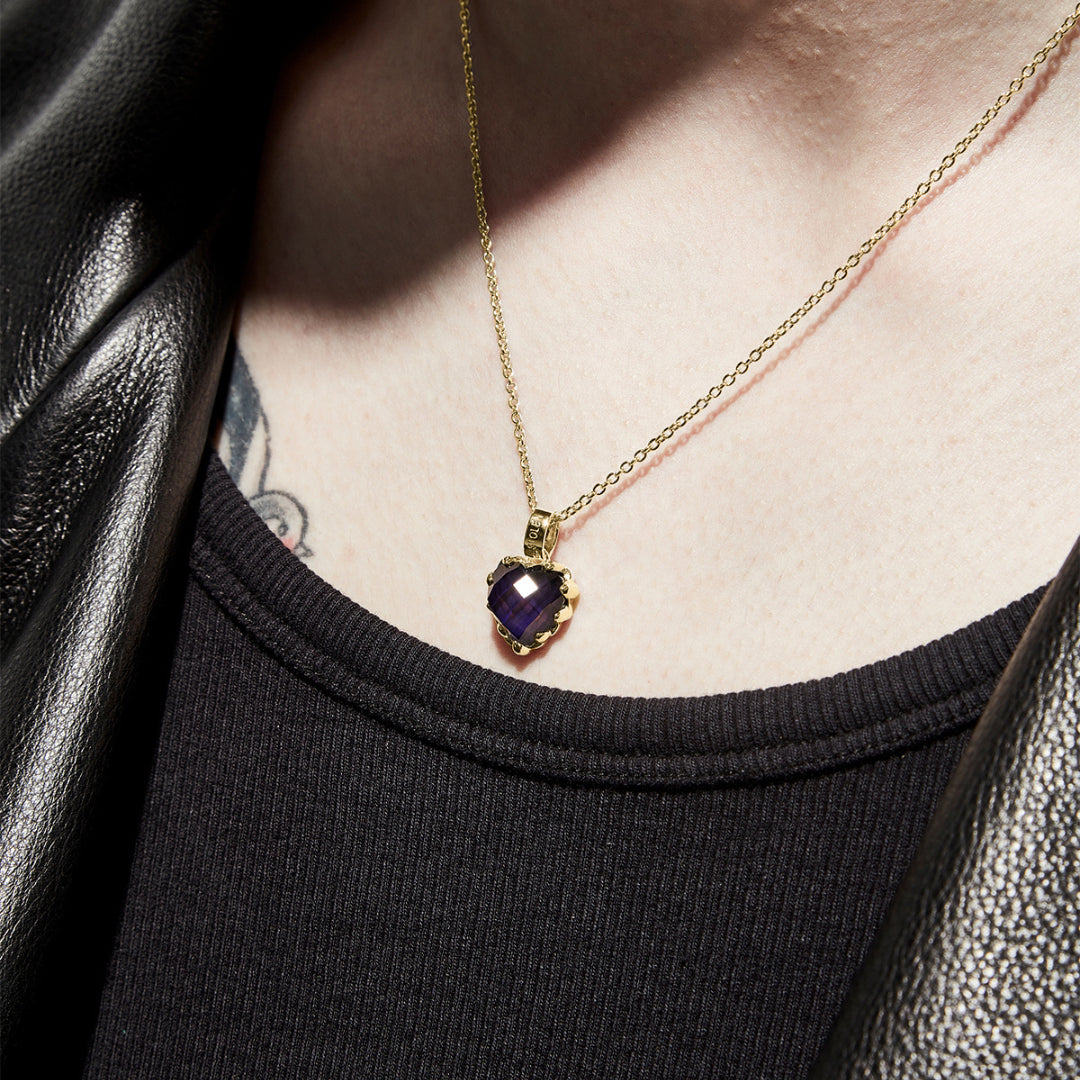 Stolen Girlfriend Club | Love Claw | Moodstone | Gold Plated | Necklace | 44+4cm