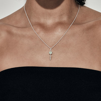 Stolen Girlfriend Club | Precious Punk Spike | Green Amethyst | Necklace