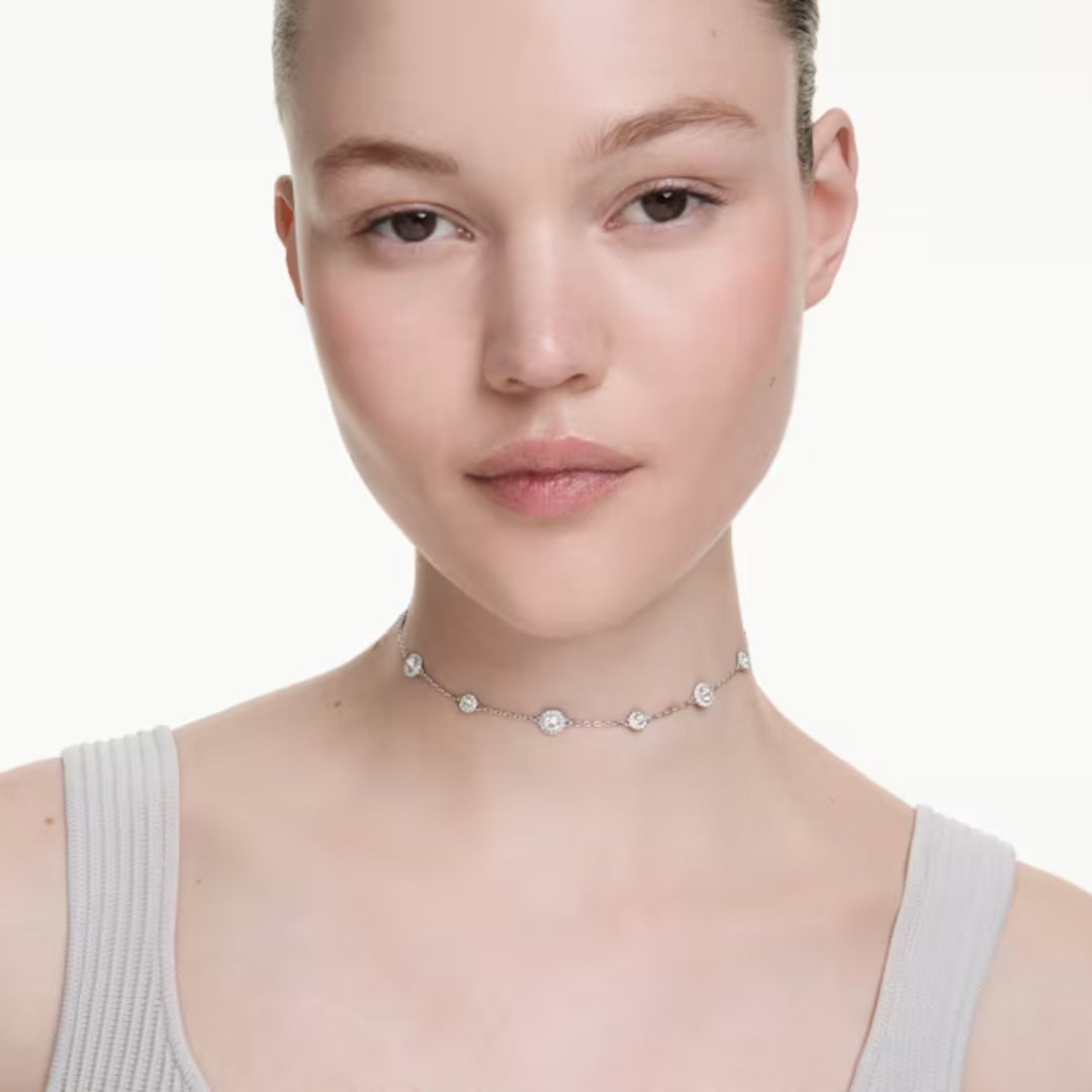 Swarovski Una Angelic Pendant | Rhodium Plated
