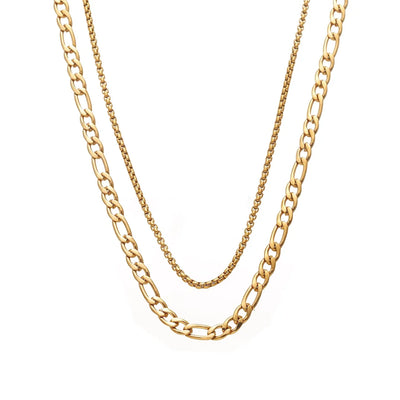 Silk & Steel Reflection Necklace Gold