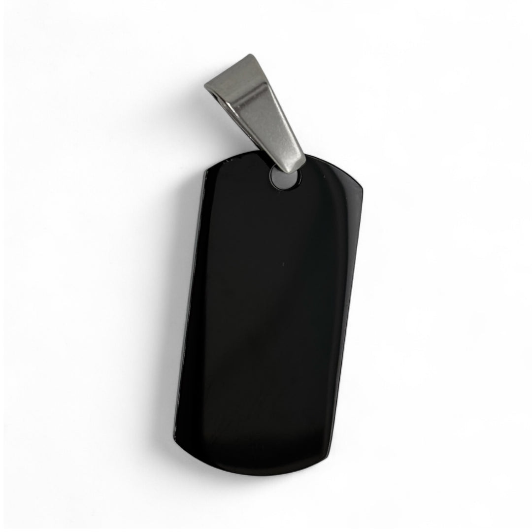 Black Stainless Steel Dog Tag