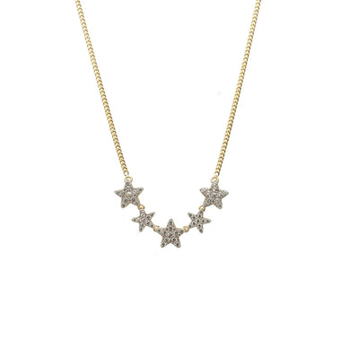 Silk & Steel Étoile Necklace CZ + Gold