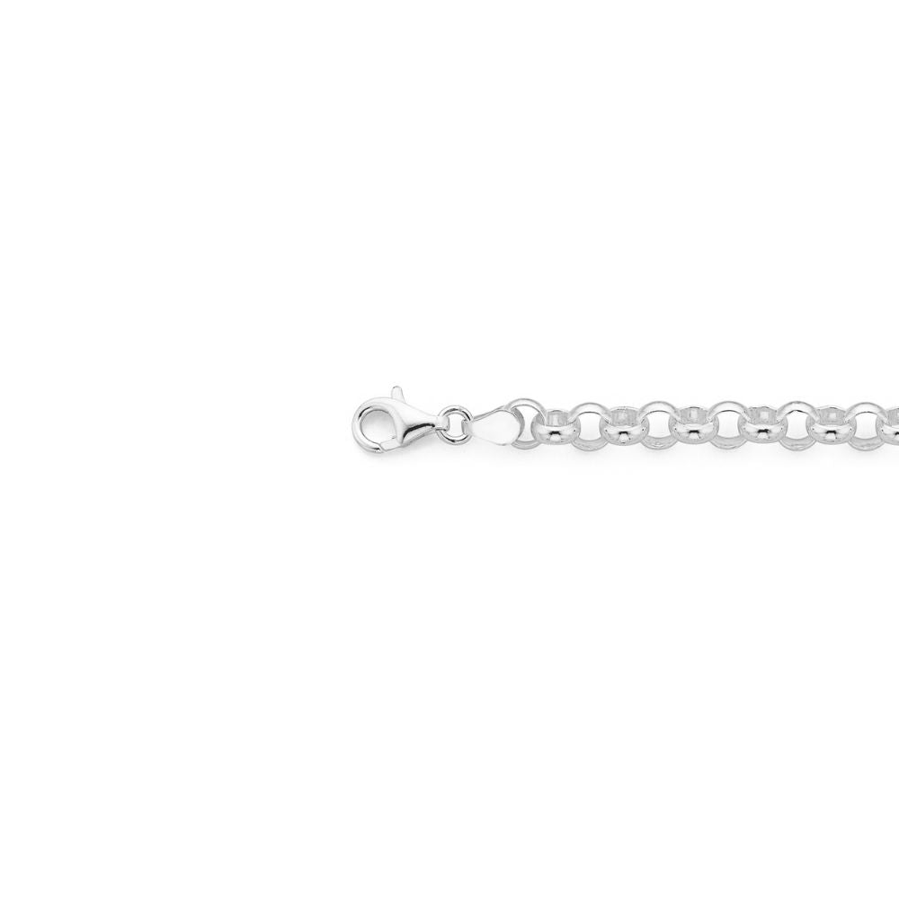 Omnia 19cm Round Belcher Bracelet | Sterling Silver