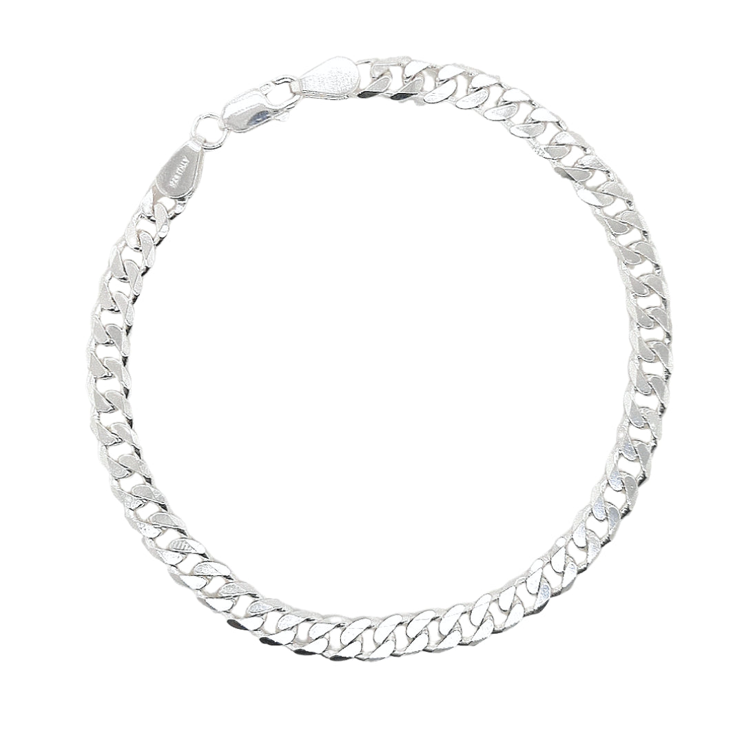 Revolution Sterling Silver Curb Link Bracelet