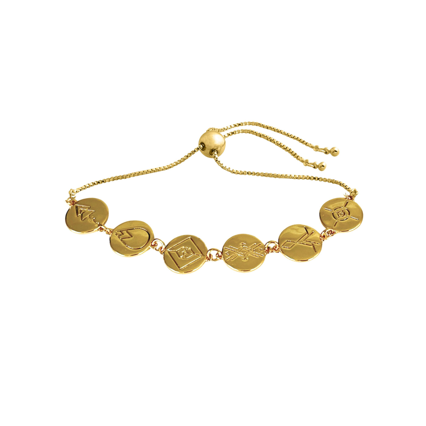 Lindi Kingi Earth Energies Gold Plated Brass Bracelet