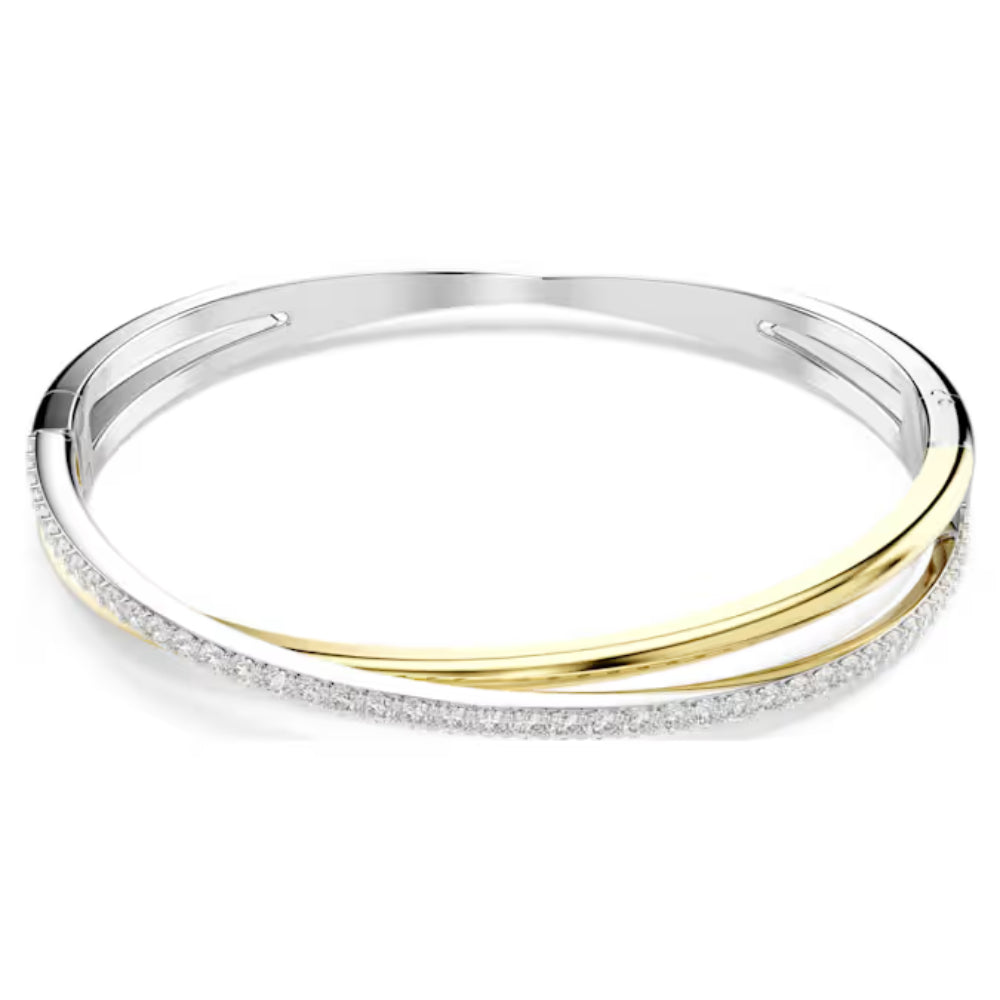 Swarovski Hyperbola Rhodium Plated Bangle (M)