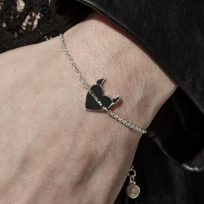 Stolen Girlfriend Club | Sinister Heart | Silver | Bracelet | 17+2cm