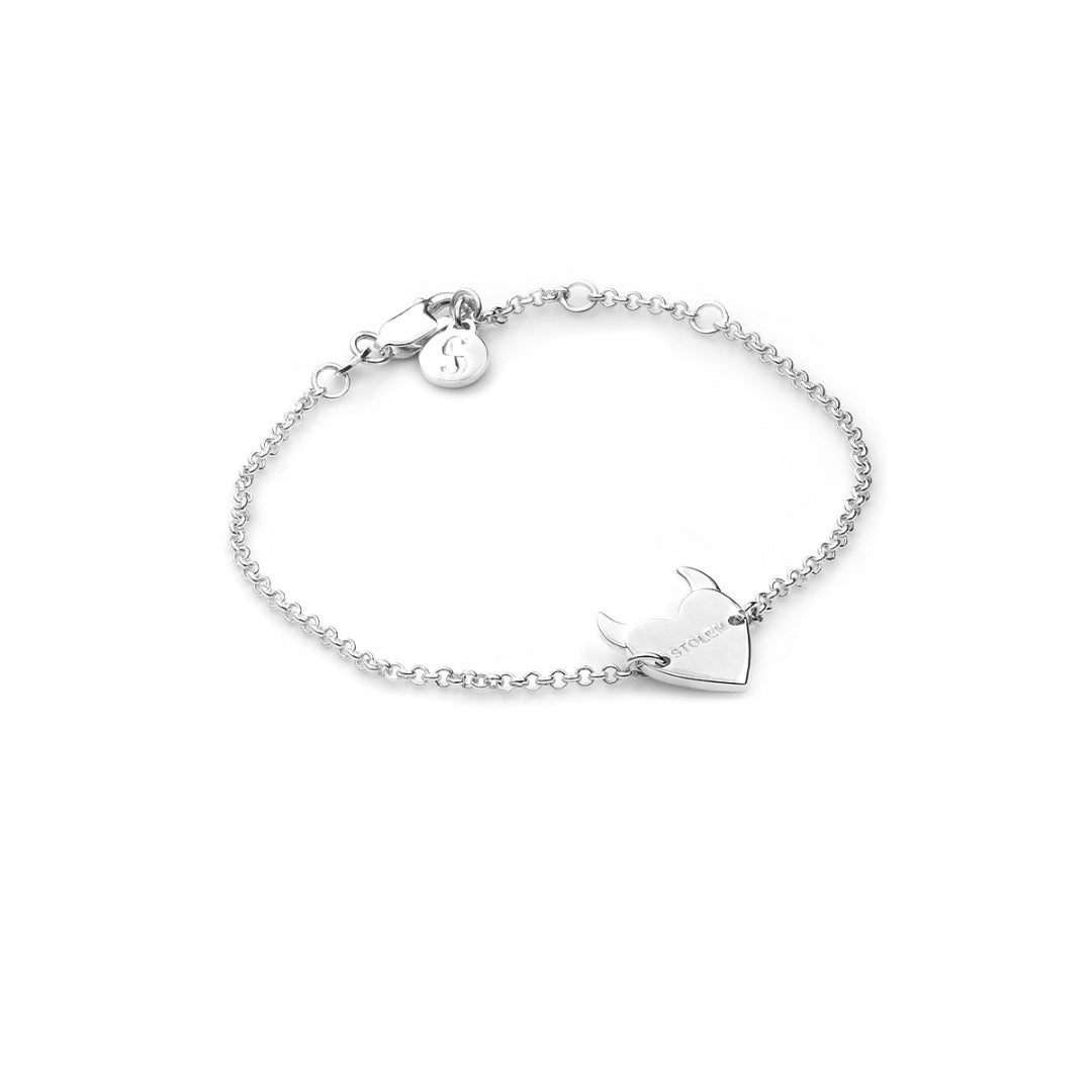 Stolen Girlfriend Club | Sinister Heart | Silver | Bracelet | 17+2cm