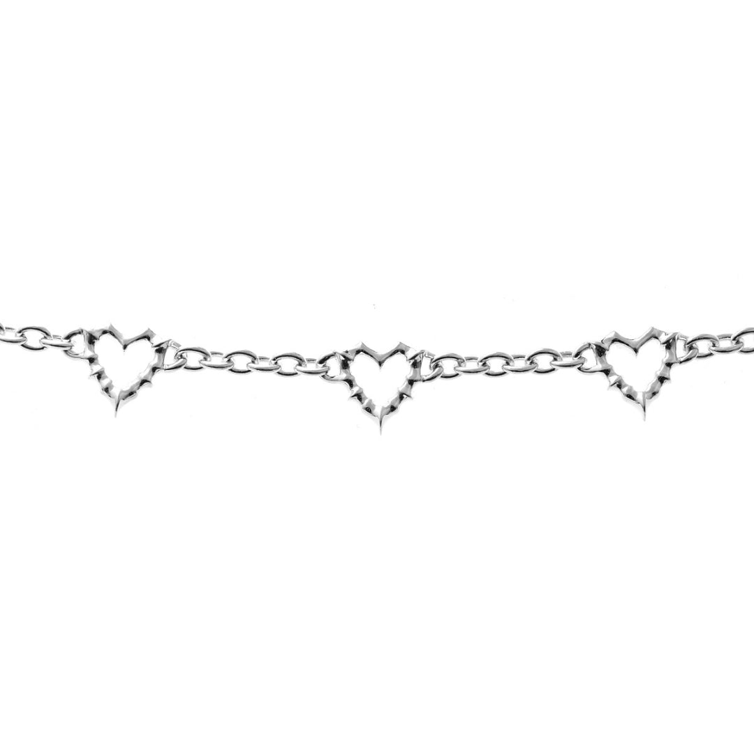 Stolen Girlfriend Club | Heavy Metal Heart | Jagged Heart | Bracelet | 18+2cm