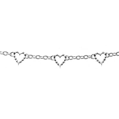 Stolen Girlfriend Club | Heavy Metal Heart | Jagged Heart | Bracelet | 18+2cm