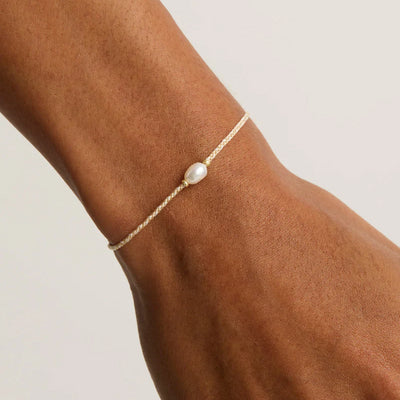 By Charlotte | Eternal Peace | Fresh Water Pearl | 18k Gold Vermeil | Bracelet