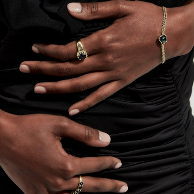 Stolen Girlfriend Club | Love Claw | Moodstone | Gold Plated | Bracelet | 18+2cm