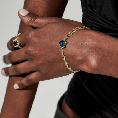 Stolen Girlfriend Club | Love Claw | Moodstone | Gold Plated | Bracelet | 18+2cm