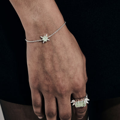 Stolen Girlfriend Club | Precious Punk | Green Amethyst | Bracelet