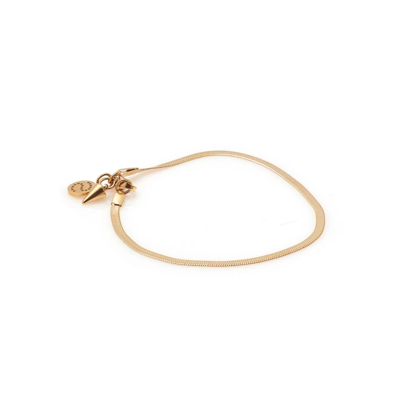 Silk and Steel | Solara | Gold Plated | Herringbone Bracelet