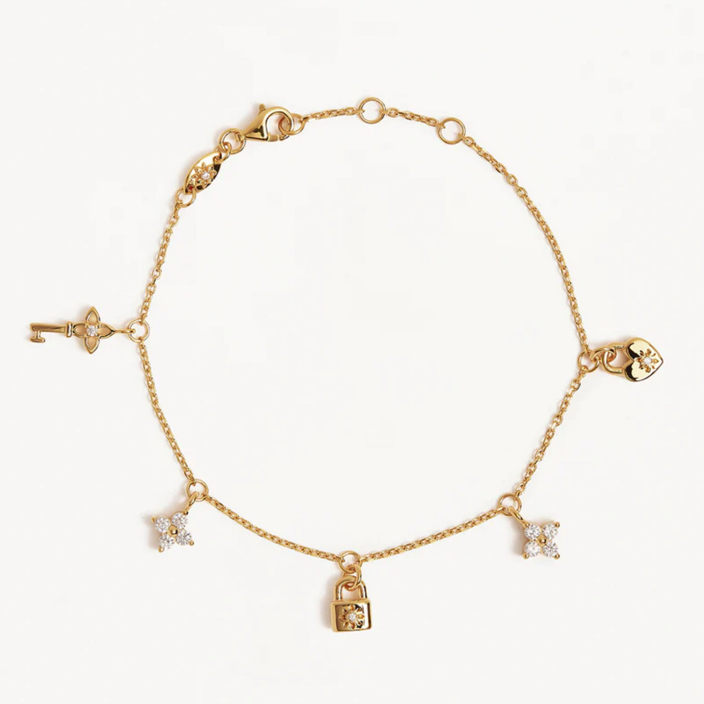 By Charlotte | Love Unlocked Charm | 18k Gold Vermeil | Bracelet